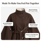 Belted Cape Jacket - Fleece Society