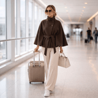 Belted Cape Jacket - Fleece Society