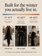 Fleece Lined Flare Pants — High Waisted Winter Trousers - Fleece Society
