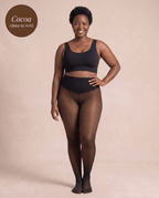 the secret sheers — fleece-lined sheer tights, deep shades - Fleece Society