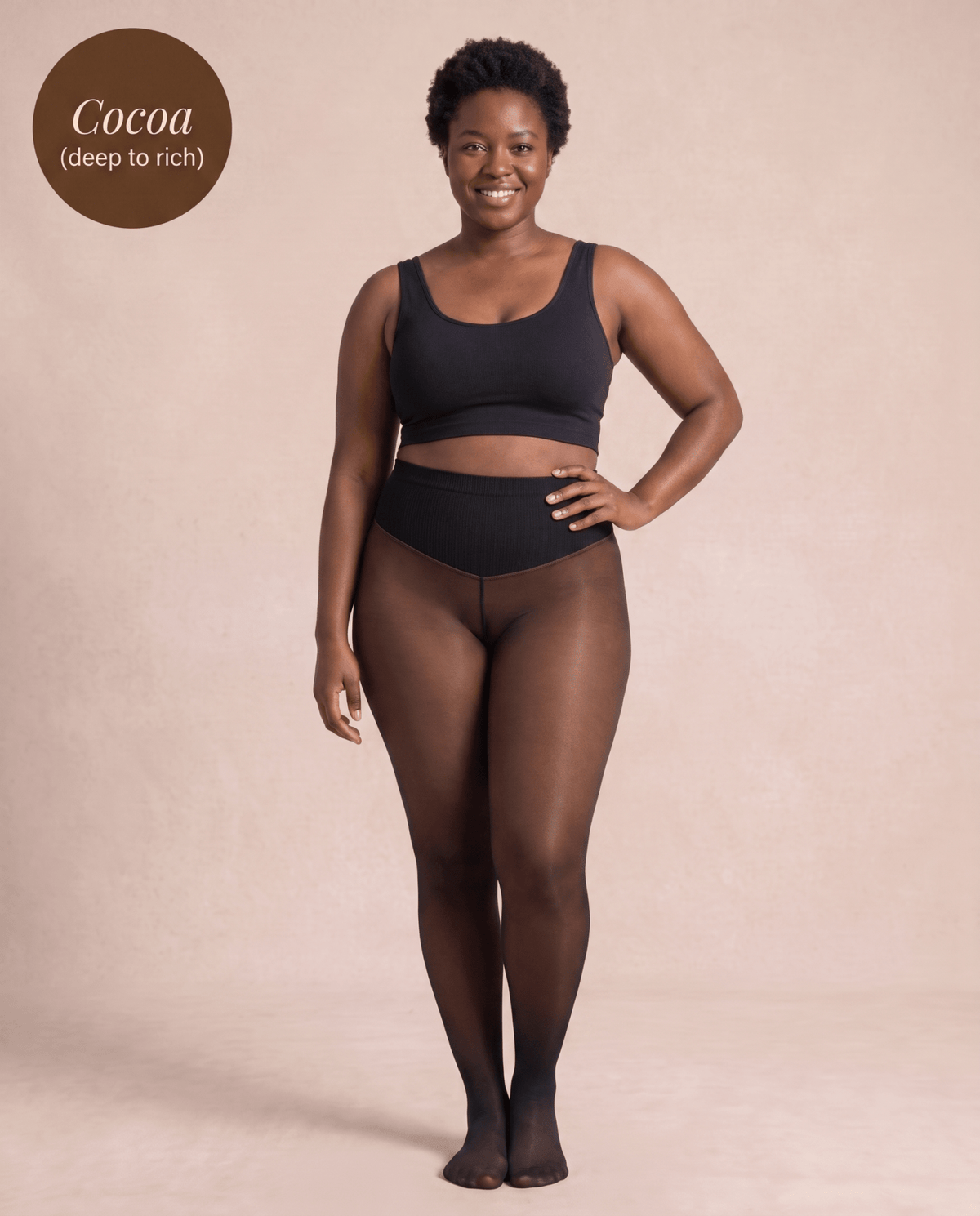 the secret sheers — fleece-lined sheer tights, deep shades - Fleece Society