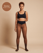 the secret sheers — fleece-lined sheer tights, deep shades - Fleece Society