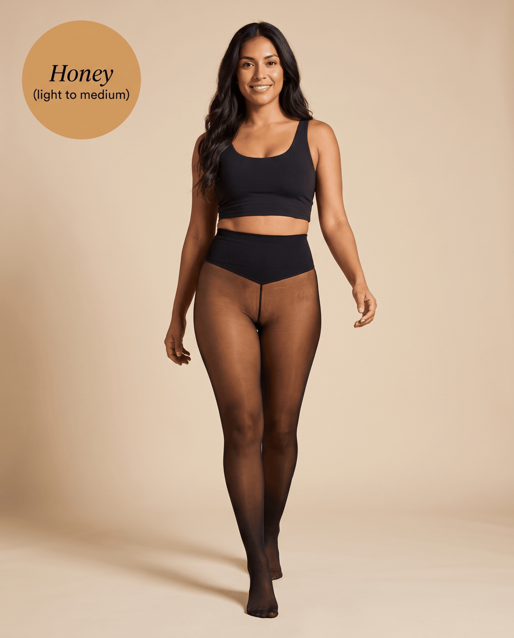 the secret sheers — fleece-lined sheer tights, deep shades - Fleece Society