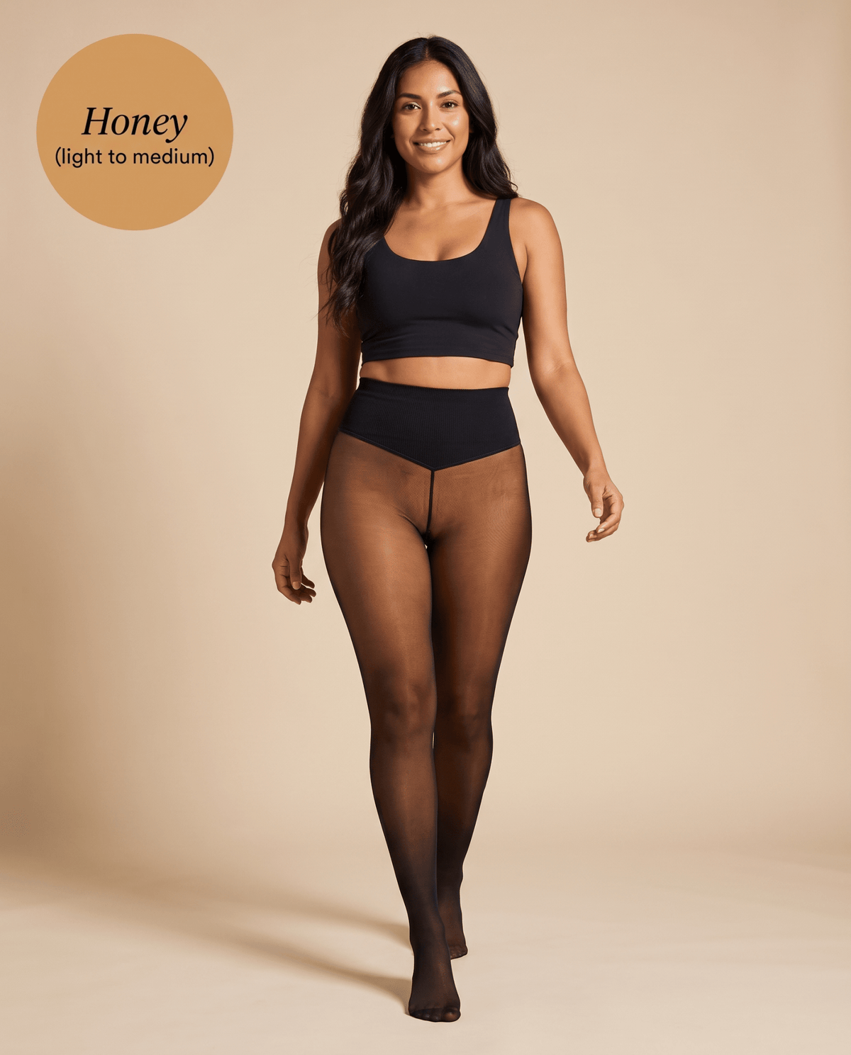 the secret sheers — fleece-lined sheer tights, deep shades - Fleece Society