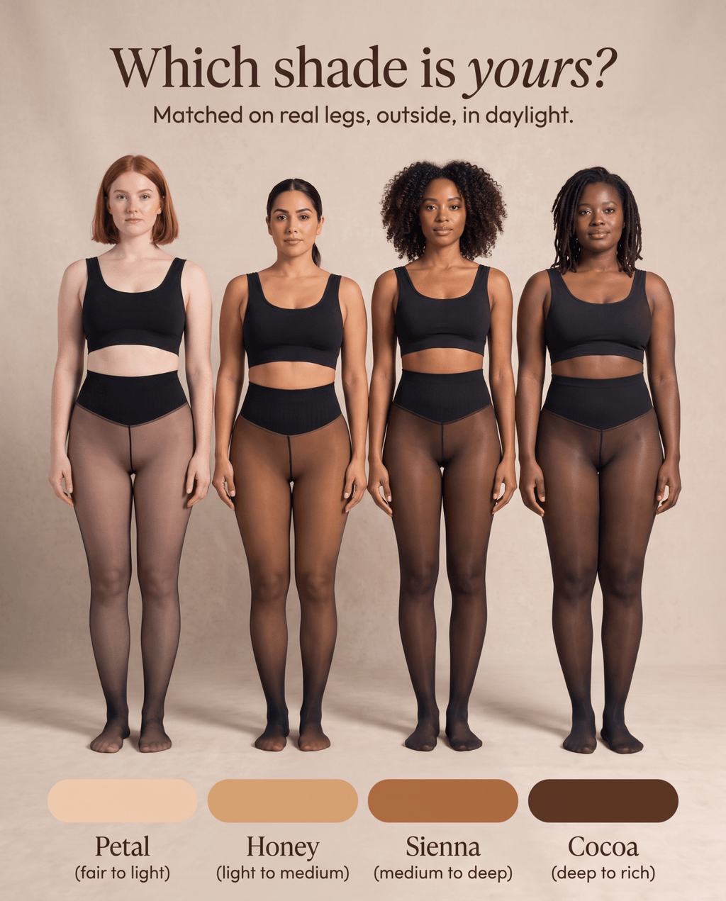 the secret sheers — fleece-lined sheer tights, deep shades - Fleece Society