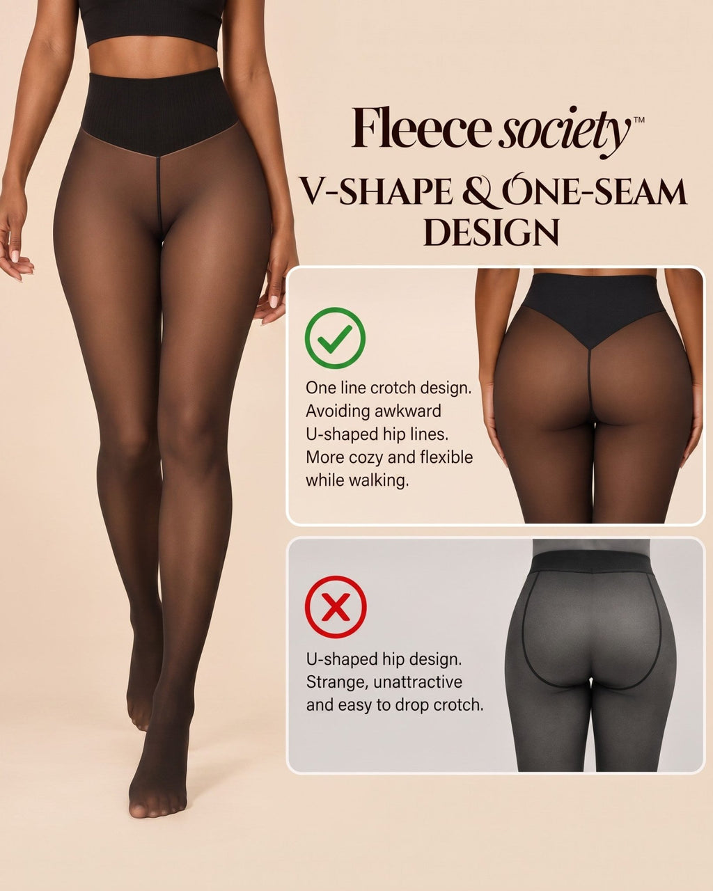 the sheer fleece-lined legging - Fleece Society