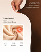 the sheer fleece-lined legging - Fleece Society
